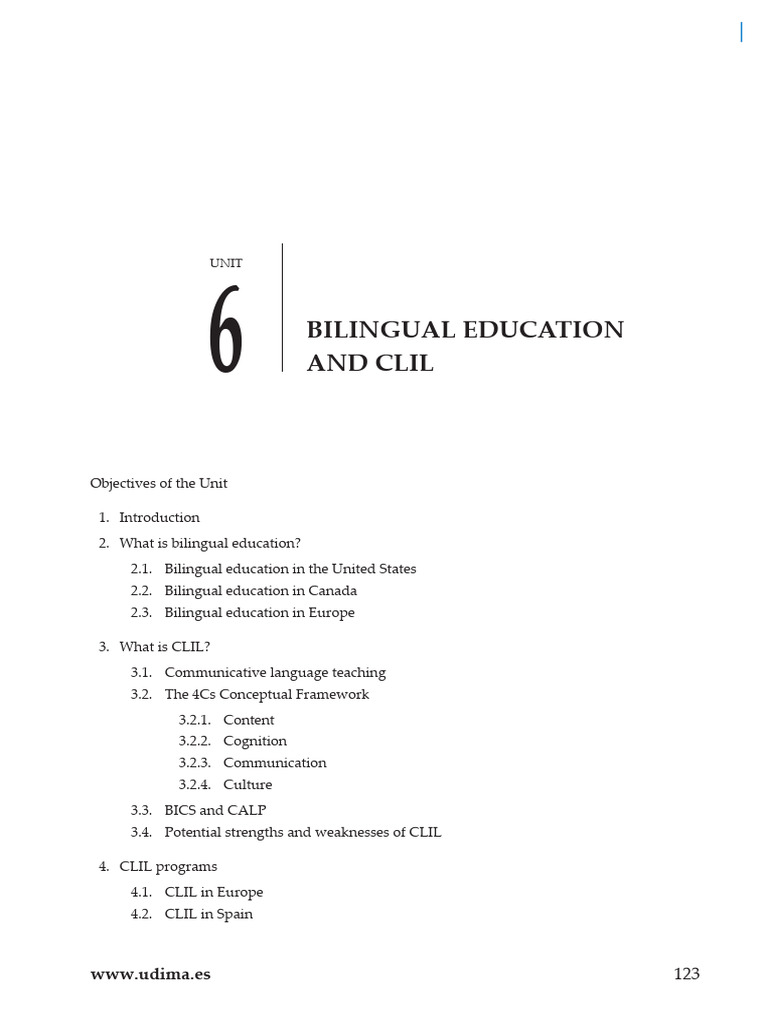 Bilingual Education and CLIL Overview | PDF | Human Communication ...