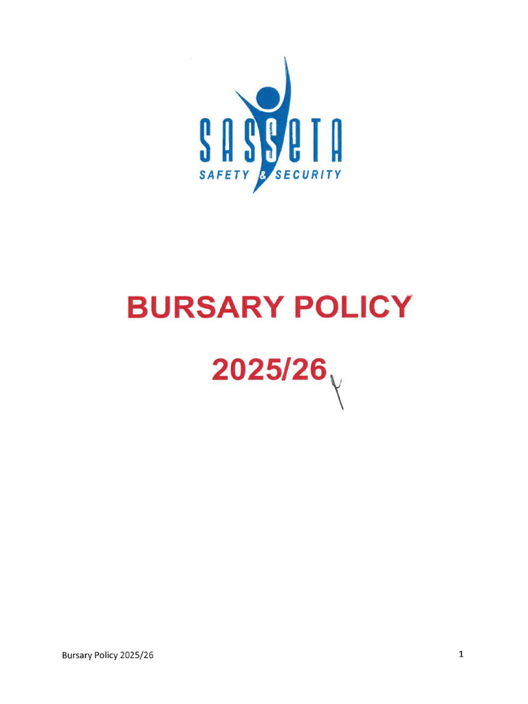 Bursary Policy v6 2025.26 1 | PDF