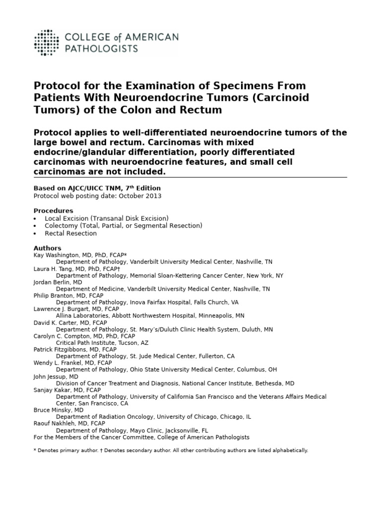 CP Colonnet 13protocol 3201 | PDF | Large Intestine | Medical Specialties