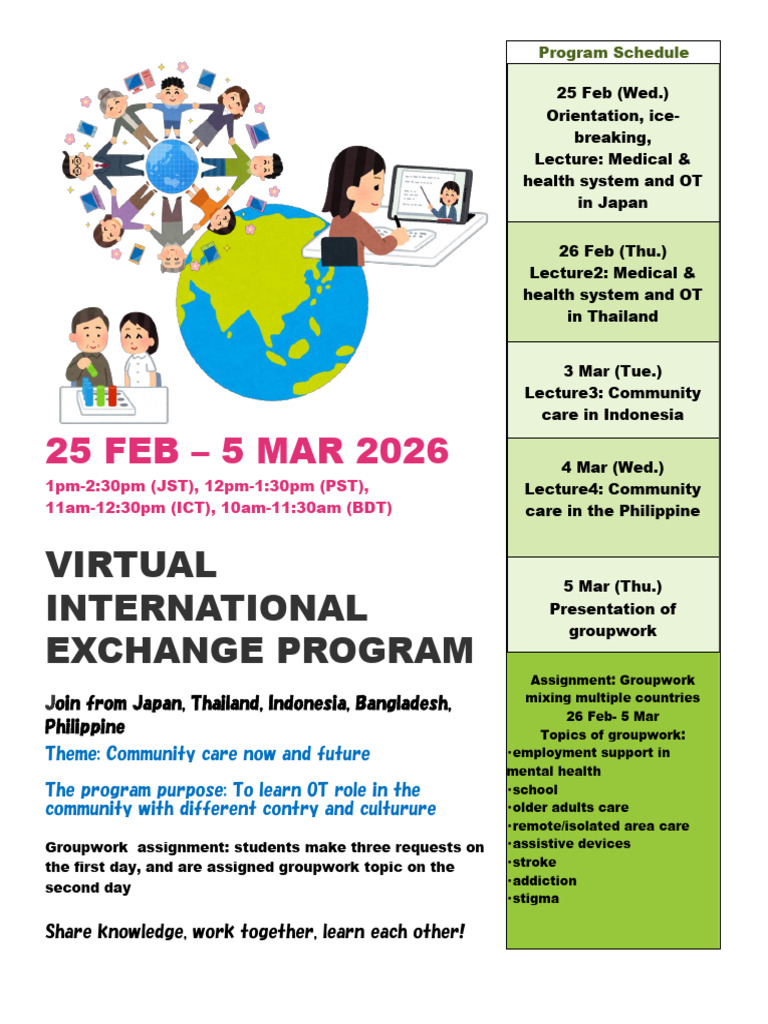 Virtual International Exchange Program 2026 | PDF | Mental Health ...