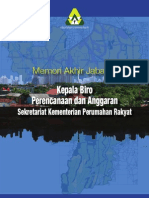 Memori Akhir Jabatan Kepala Biro Perencanaan Dan Anggaran Kementerian Perumahan Rakyat Periode Juli 2010-Maret 2012