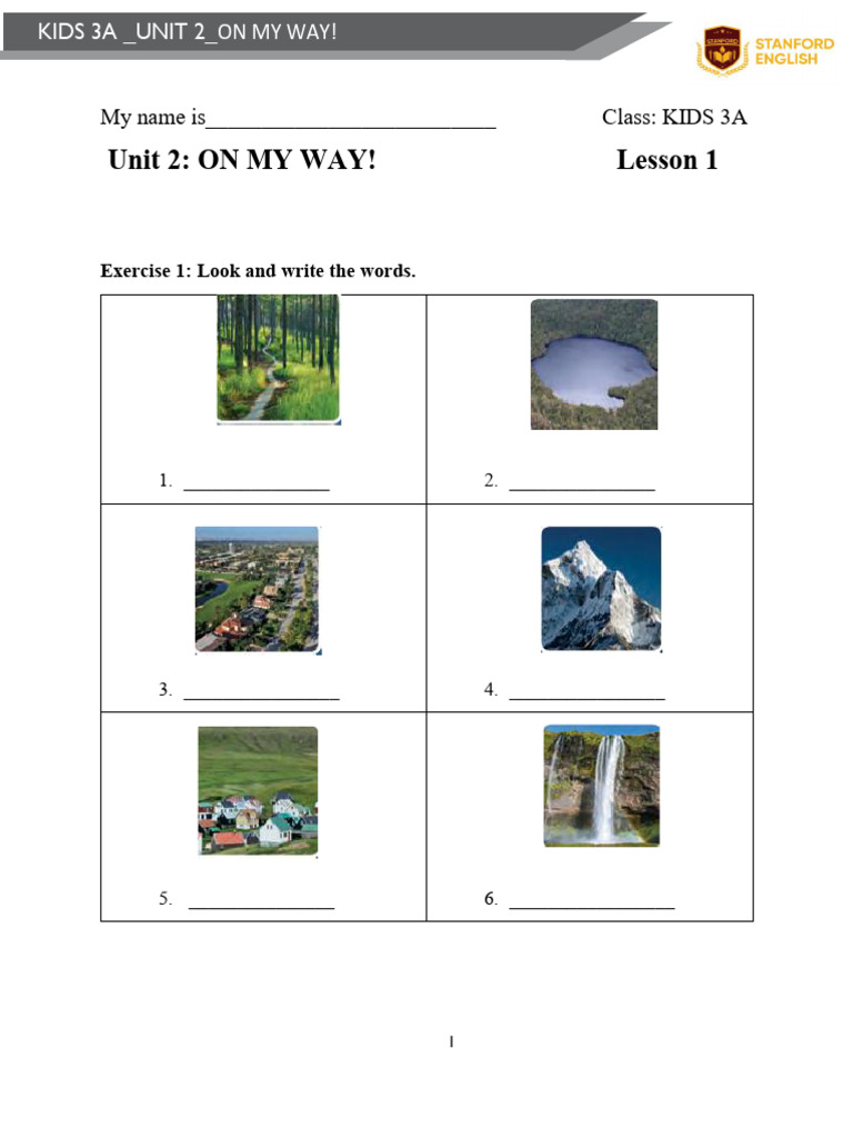 Kids 3A_Unit 2_Lesson 1 | PDF