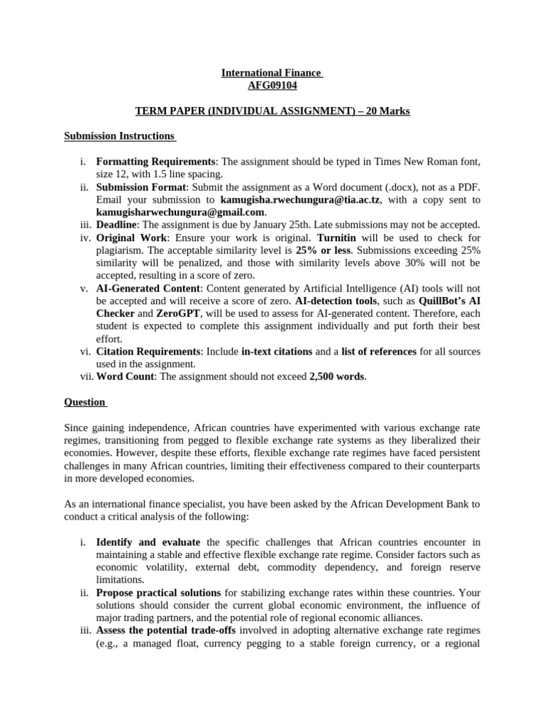 Individual Assignment - 1 | PDF | Exchange Rate | Economies