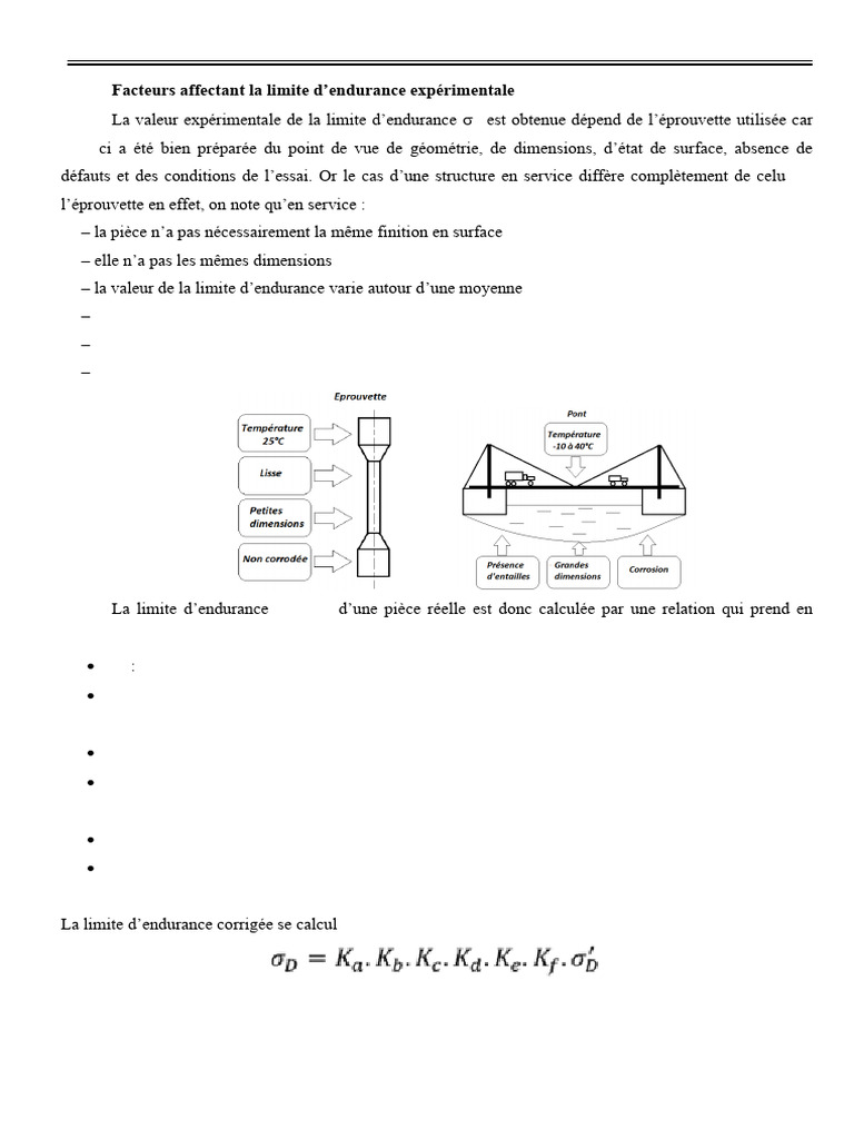 Facteurs influençant la fatigue des matériaux | PDF | Fatigue (matériau ...