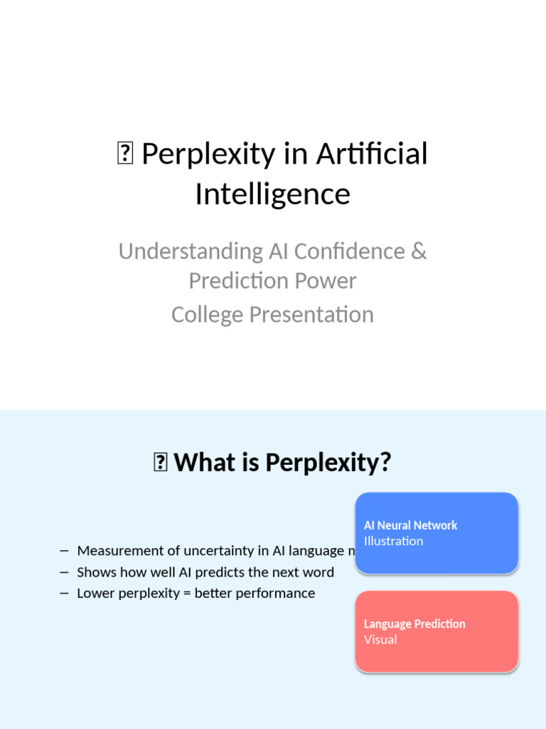Understanding AI Perplexity Metrics | PDF | Artificial Intelligence ...