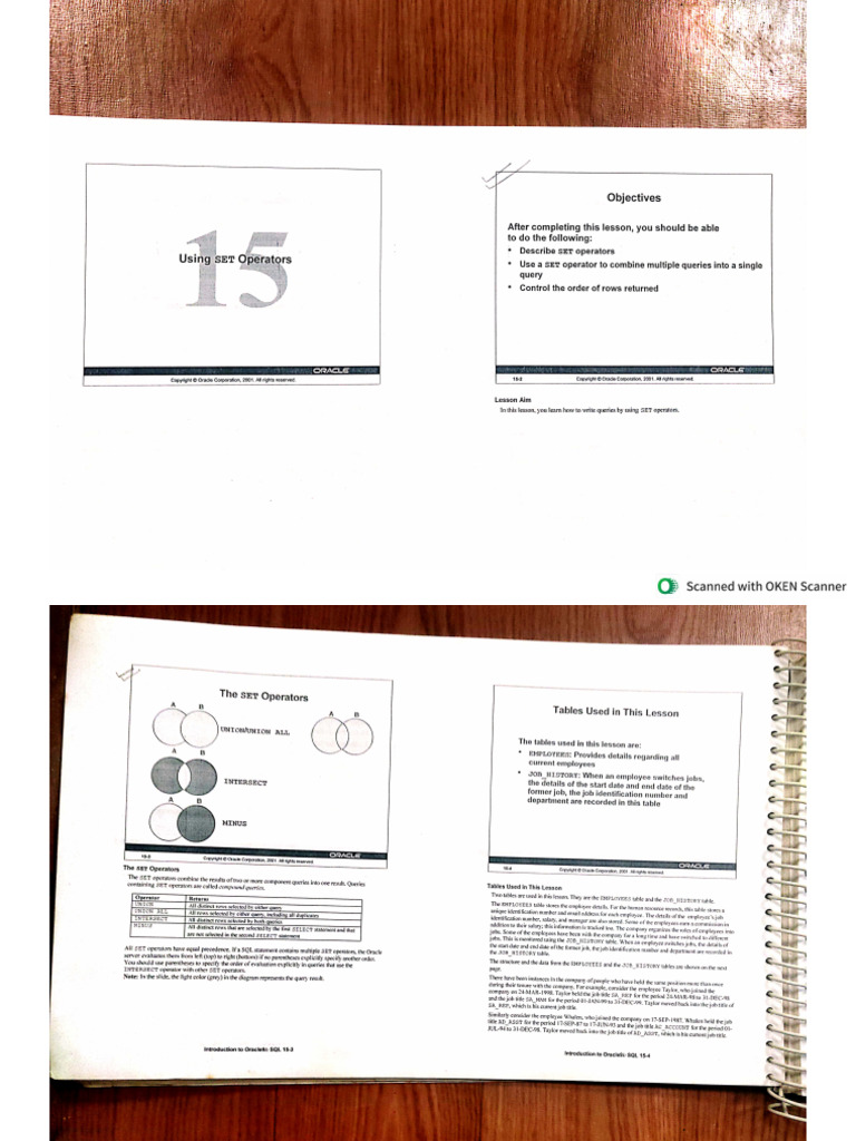 Dbms Lab 9 11.03.25 ( Set Operations ) | PDF
