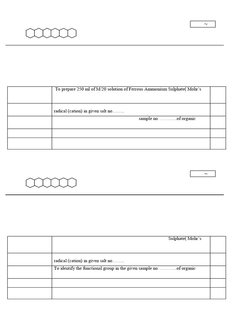 AISSCE 2026 Chemistry Practical Exam | PDF | Salt (Chemistry) | Materials