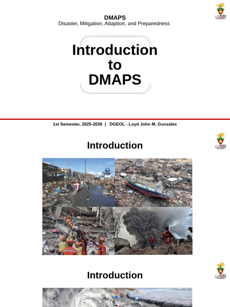 DMAPS: Disaster Management Overview | PDF | Natural Disasters | Hazards