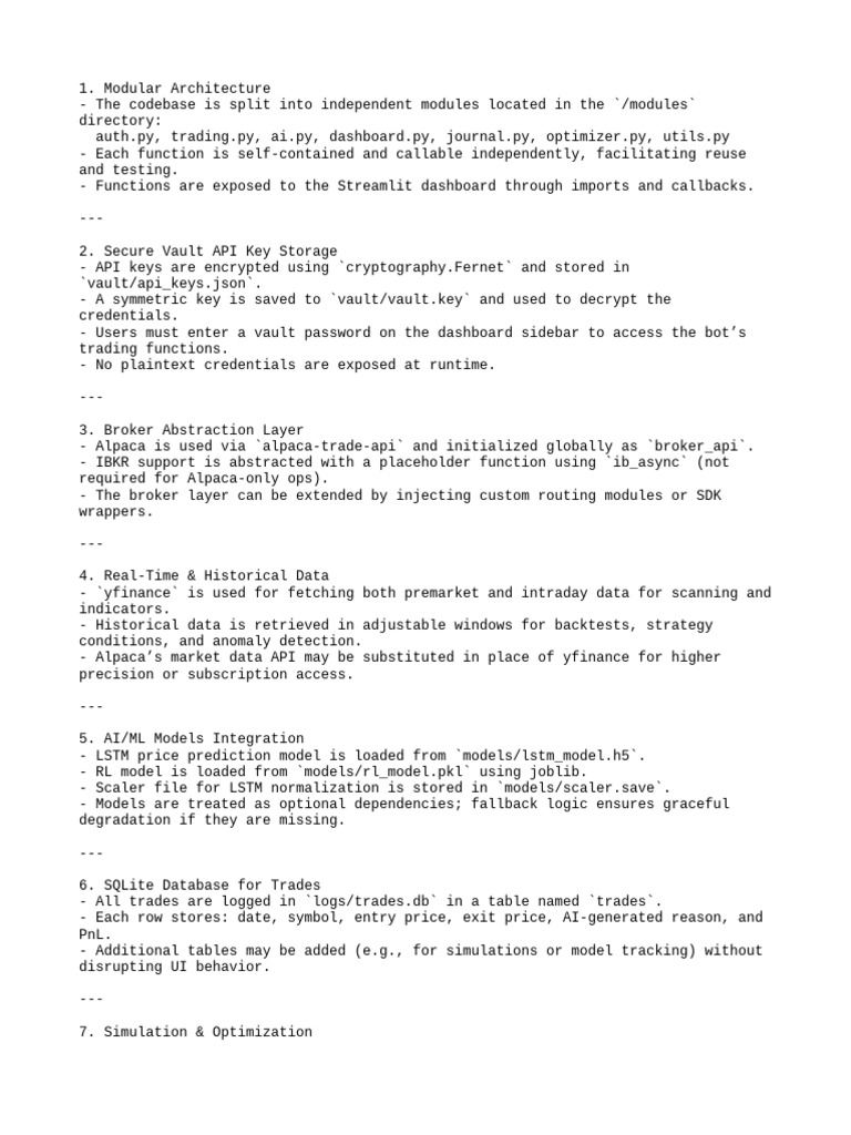 Modular Trading Bot Architecture Guide | PDF | Command Line Interface ...