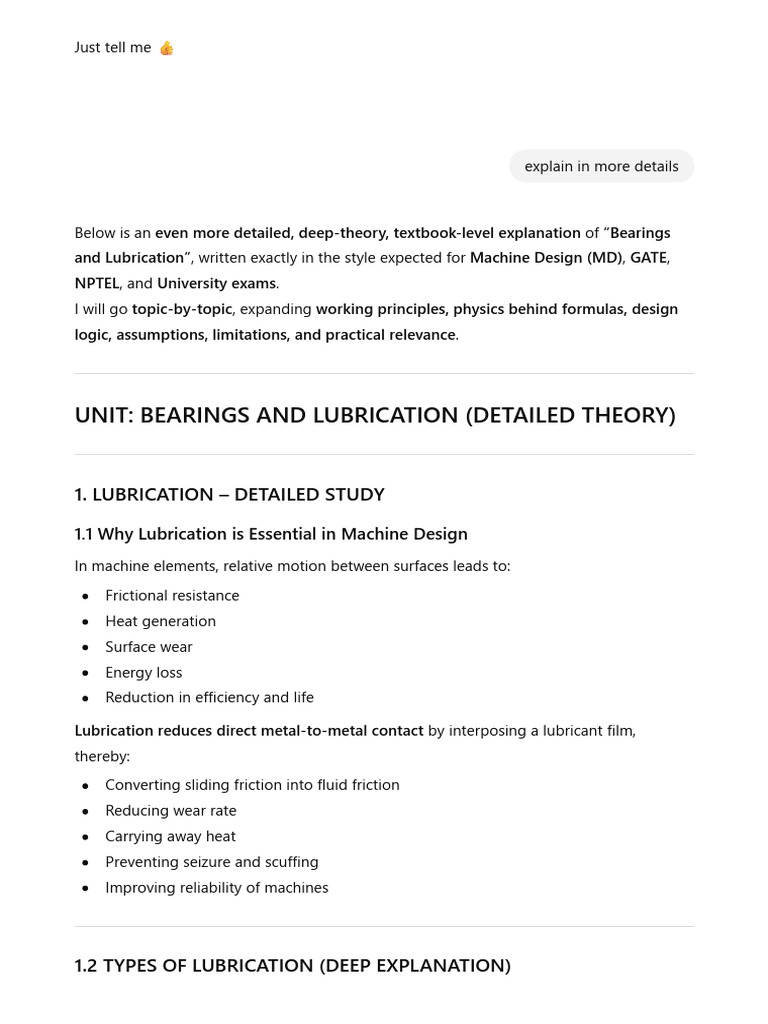 Bearings and Lubrication Explained | PDF | Lubricant | Bearing (Mechanical)