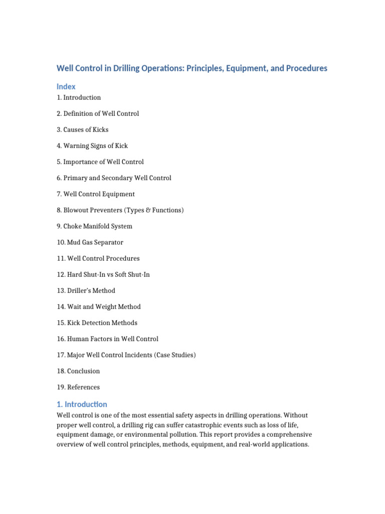 Well Control in Drilling Operations Guide | PDF | Blowout (Well Drilling)