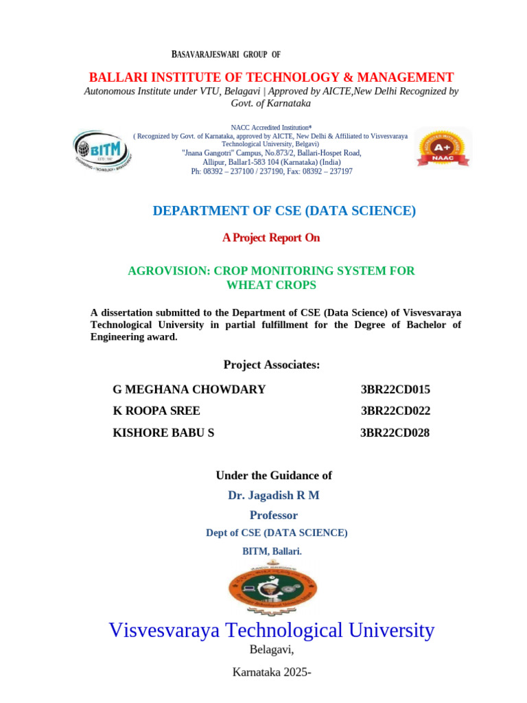 AgroVision: AI Wheat Crop Monitoring System | PDF | Artificial ...