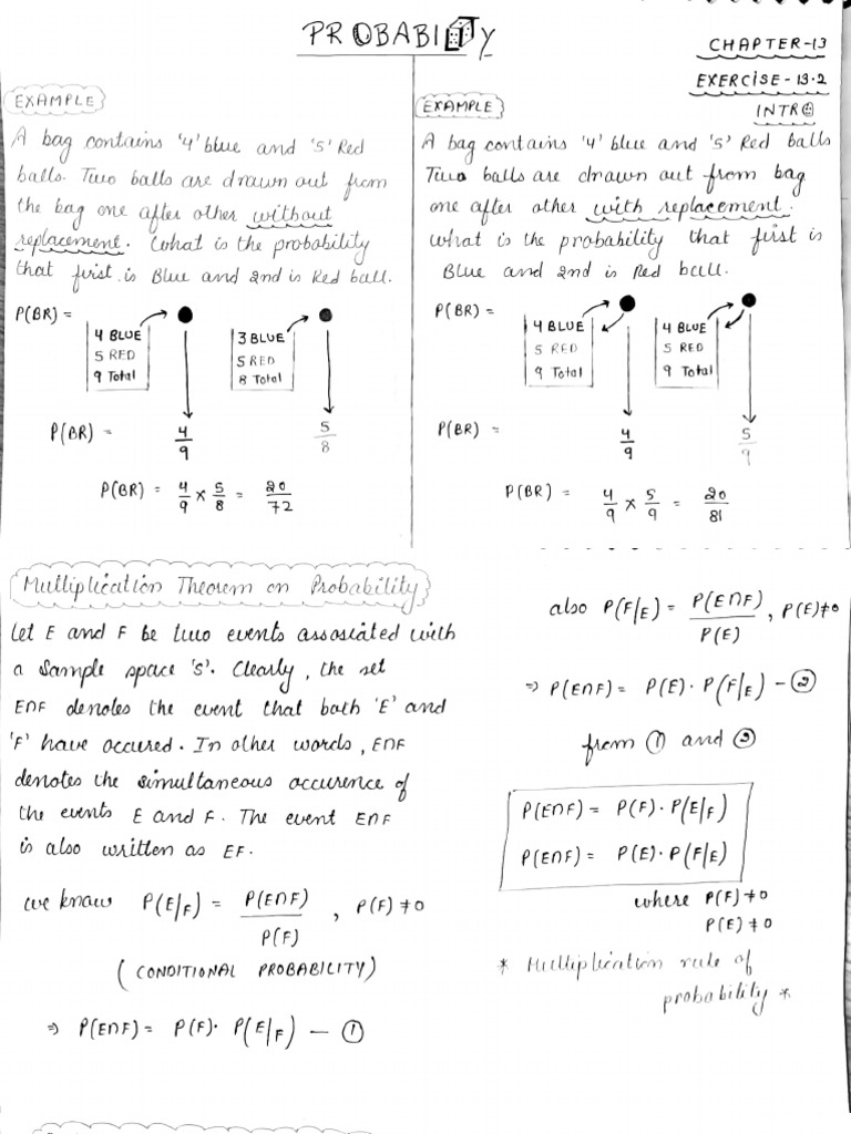 Probability of Drawing Colored Balls | PDF