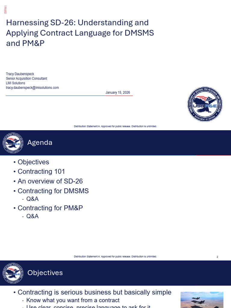 Understanding SD-26 for DMSMS Contracts | PDF