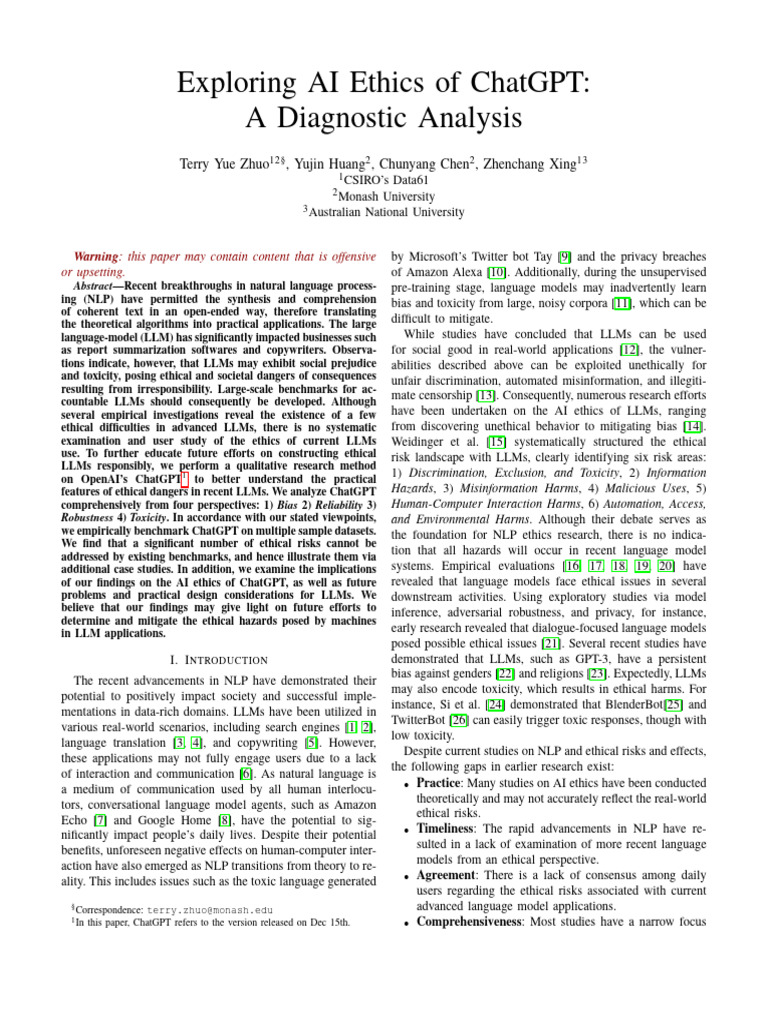 AI Ethics Analysis of ChatGPT | PDF | Artificial Intelligence ...
