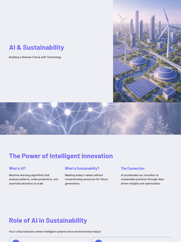 AI Innovations for Sustainable Practices | PDF | Artificial ...