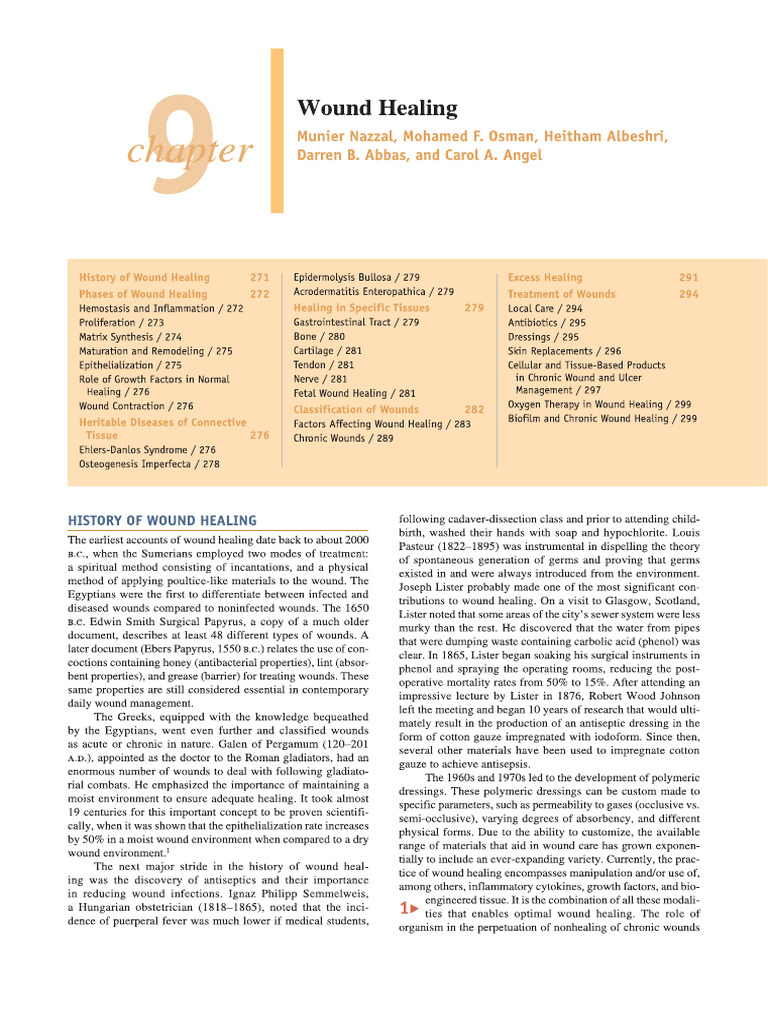 Schwartz Wound Healing | PDF