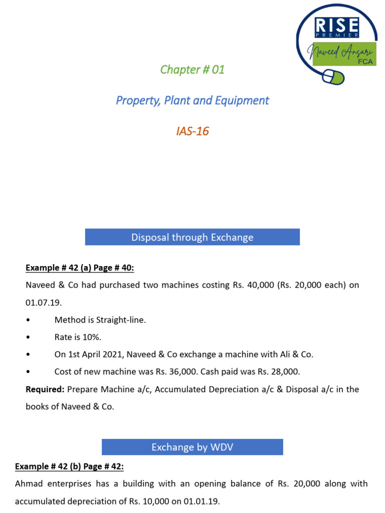 04. Lecture # 04 | PDF | Depreciation | Book Value