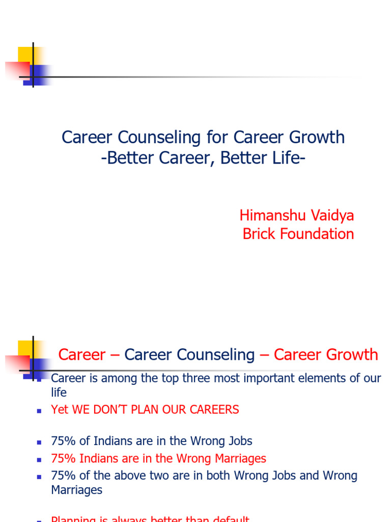 Career Counseling for Growth & Success | PDF | Counseling Psychology ...