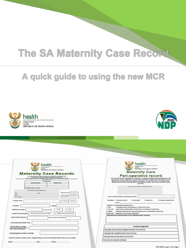 SA Maternity Case Record Guide | PDF | Prenatal Development | Childbirth