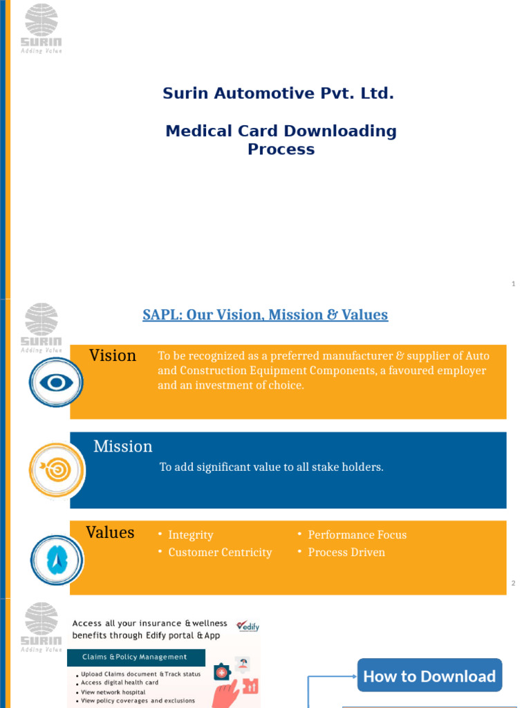 Medical Card Download Guide for Employees | PDF