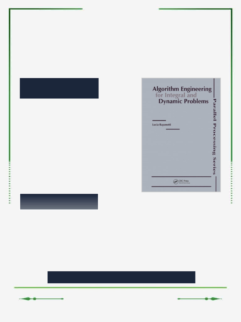 Algorithm Engineering for Integral and Dynamic Problems 1st Edition ...