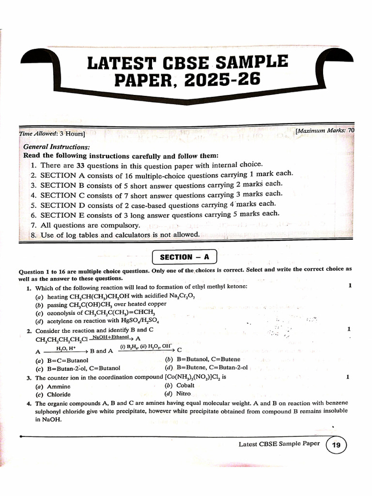 Sample Paper | PDF