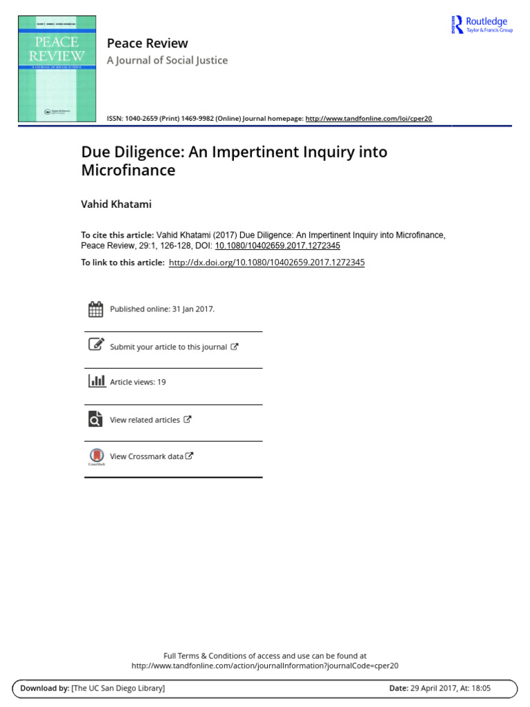 Microfinance: A Critical Review of Roodman's Insights | PDF ...