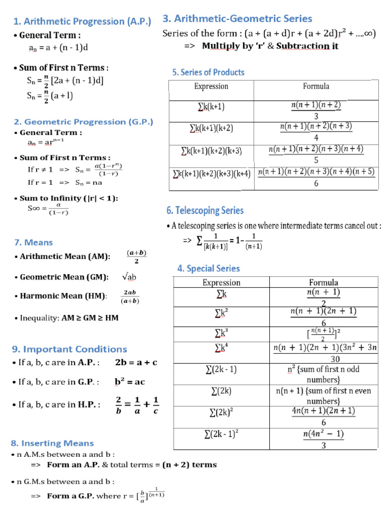Sequence & Series | PDF