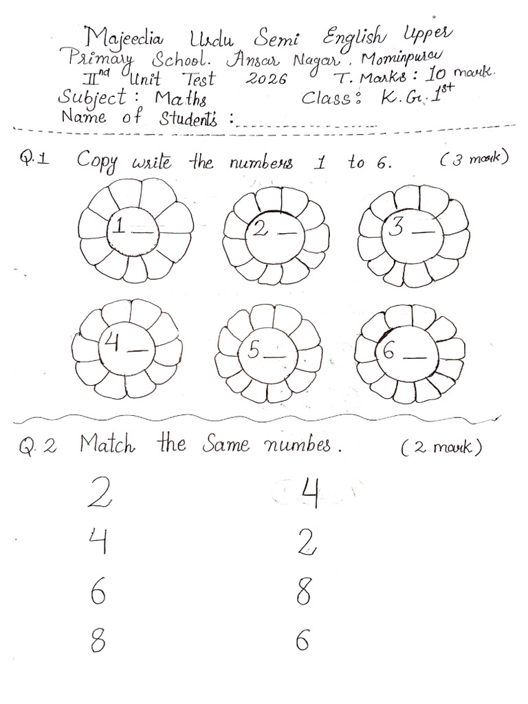2nd Unit Test | PDF