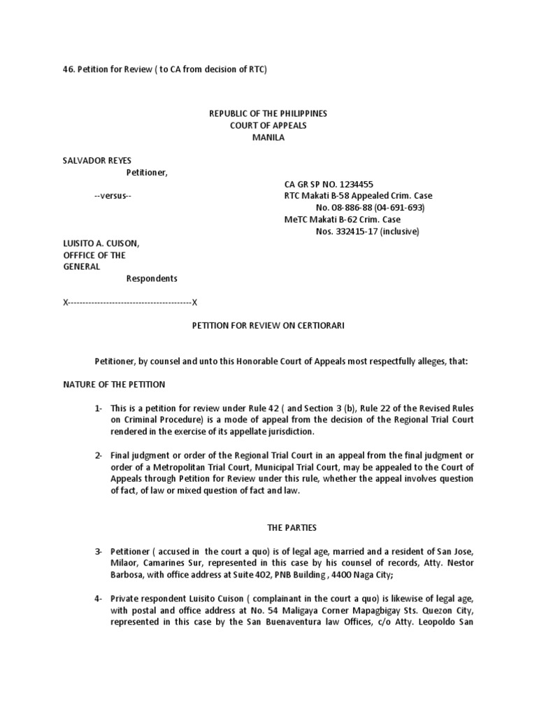 Petition for writ of mandate california supreme court image