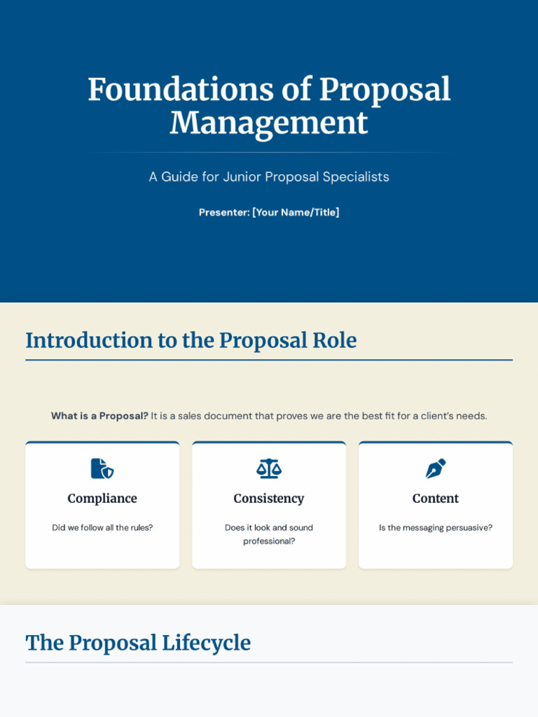 Foundations of Proposal Management | PDF
