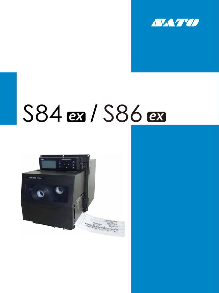 S84-ex/S86-ex Printer Operator Manual | PDF | Electromagnetic ...