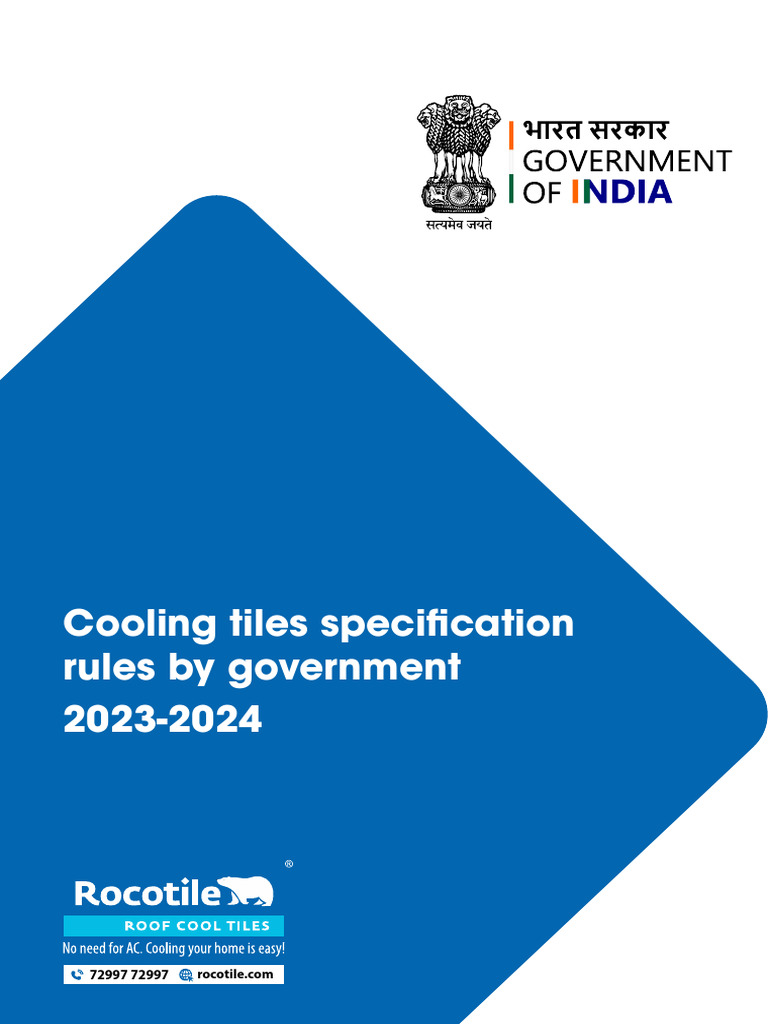 Government Cooling Tiles Specifications 2023 | PDF | Wall | Concrete