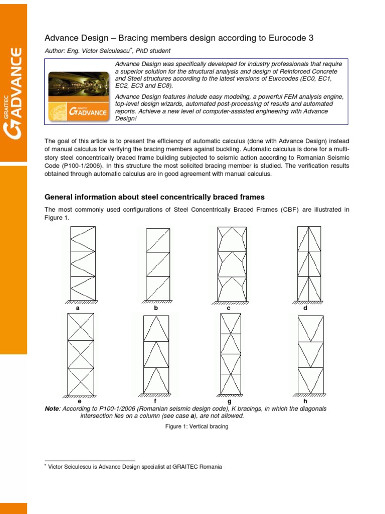 Bracing Design To Eurocode 3 PDF