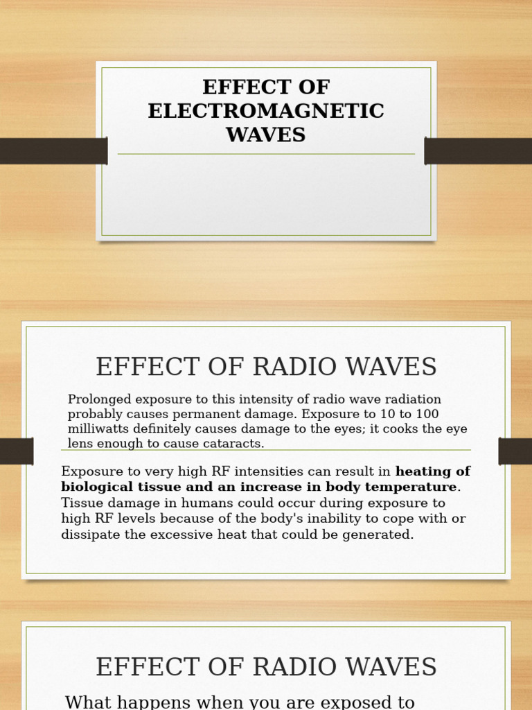 Harmful Effects of Radio Waves and Microwaves | PDF | Radiation | Radio ...