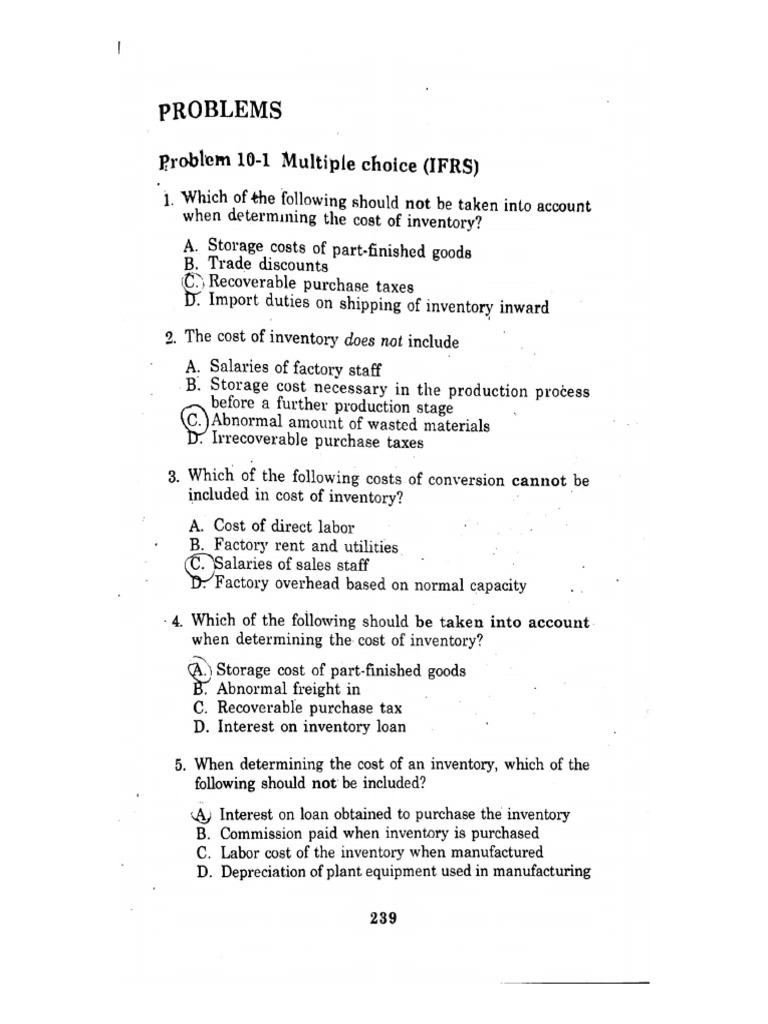 Chapter-10-and-11-Problems | PDF