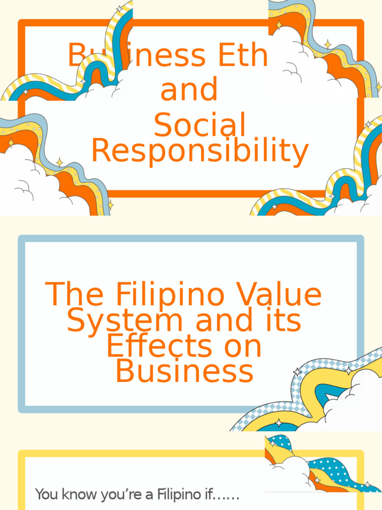 Filipino Values Impacting Business Ethics | PDF | Self Esteem | Shame
