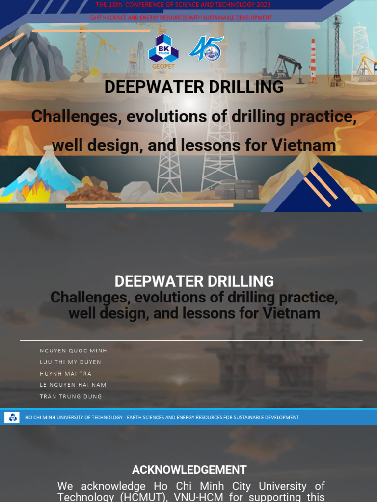 Vietnam's Deepwater Drilling Challenges | PDF | Oil Well | Seabed