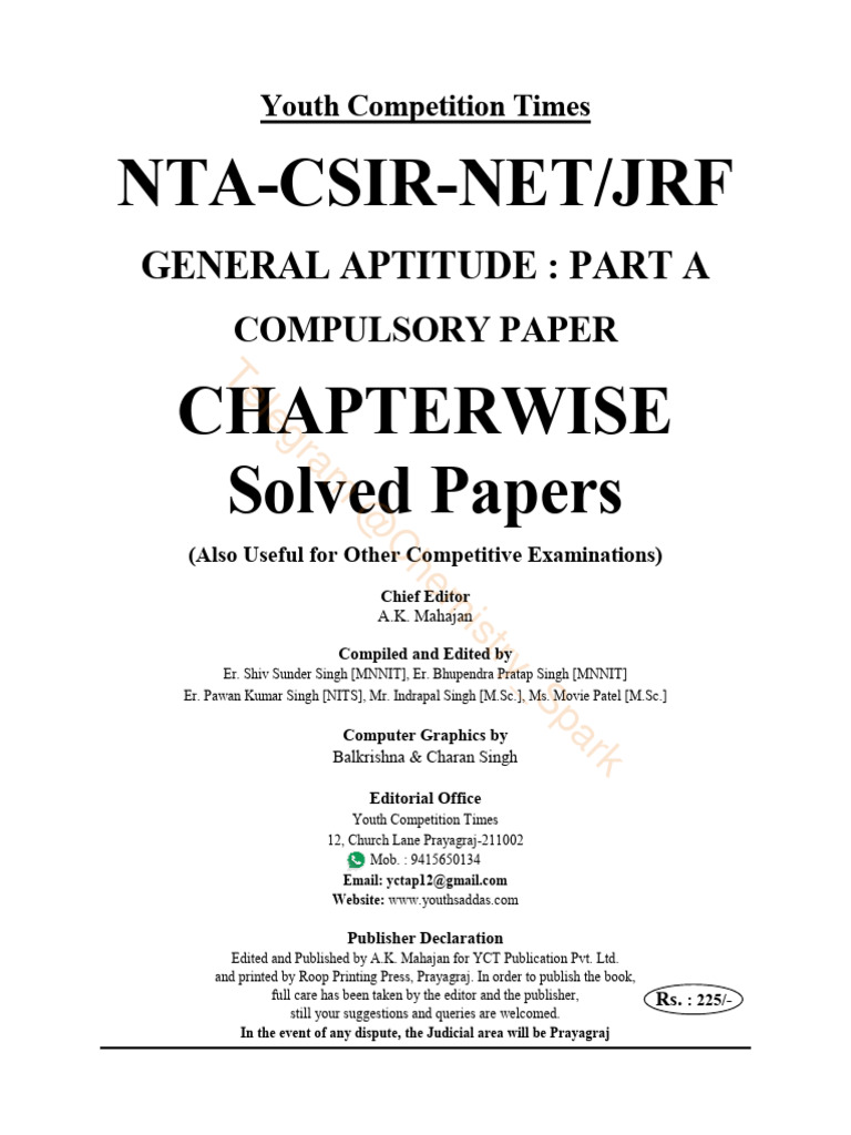 CSIR NET General Aptitude Guide | PDF | Prime Number | Numbers