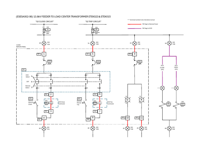 13.8kv Feeder to Load Center Transformer Etek023&Etek015_esesa002-06 ...