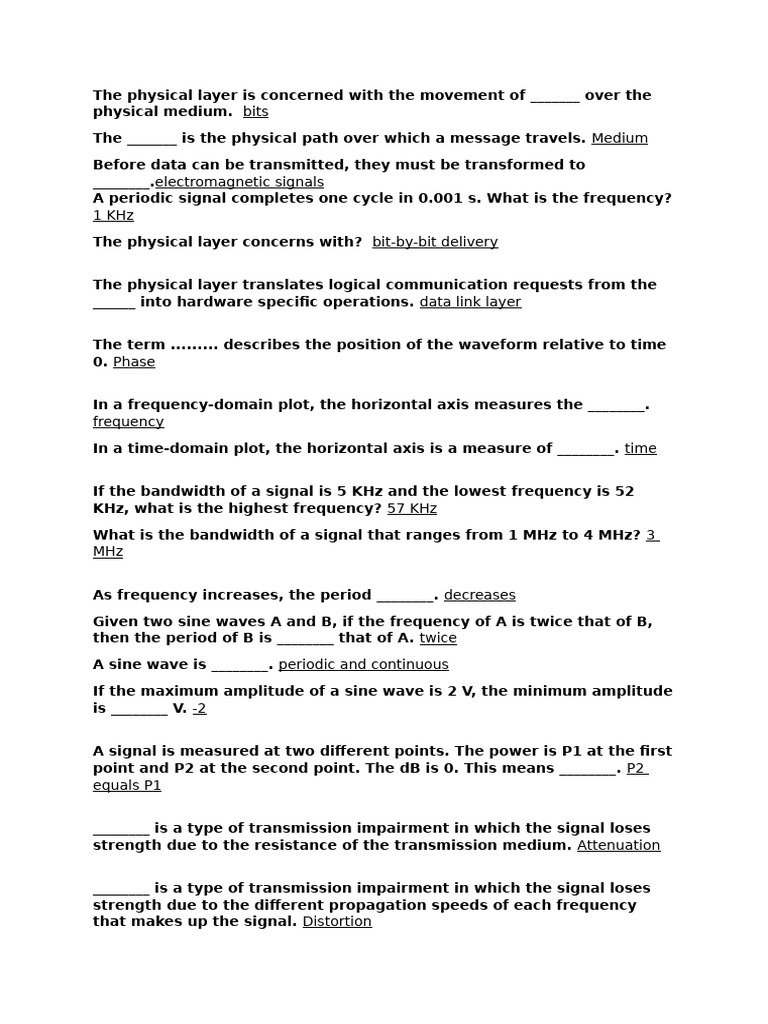 Understanding the Physical Layer in Networking | PDF | File Transfer ...