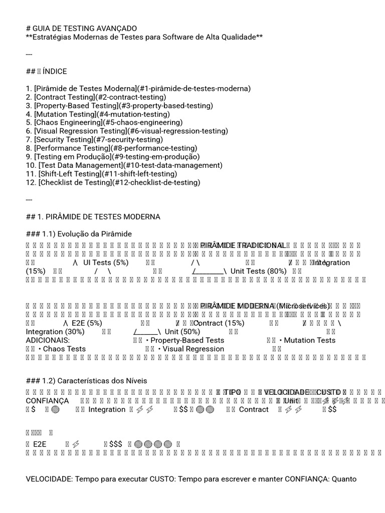 Testes Avançados para Software de Qualidade | PDF | Desenvolvimento ...