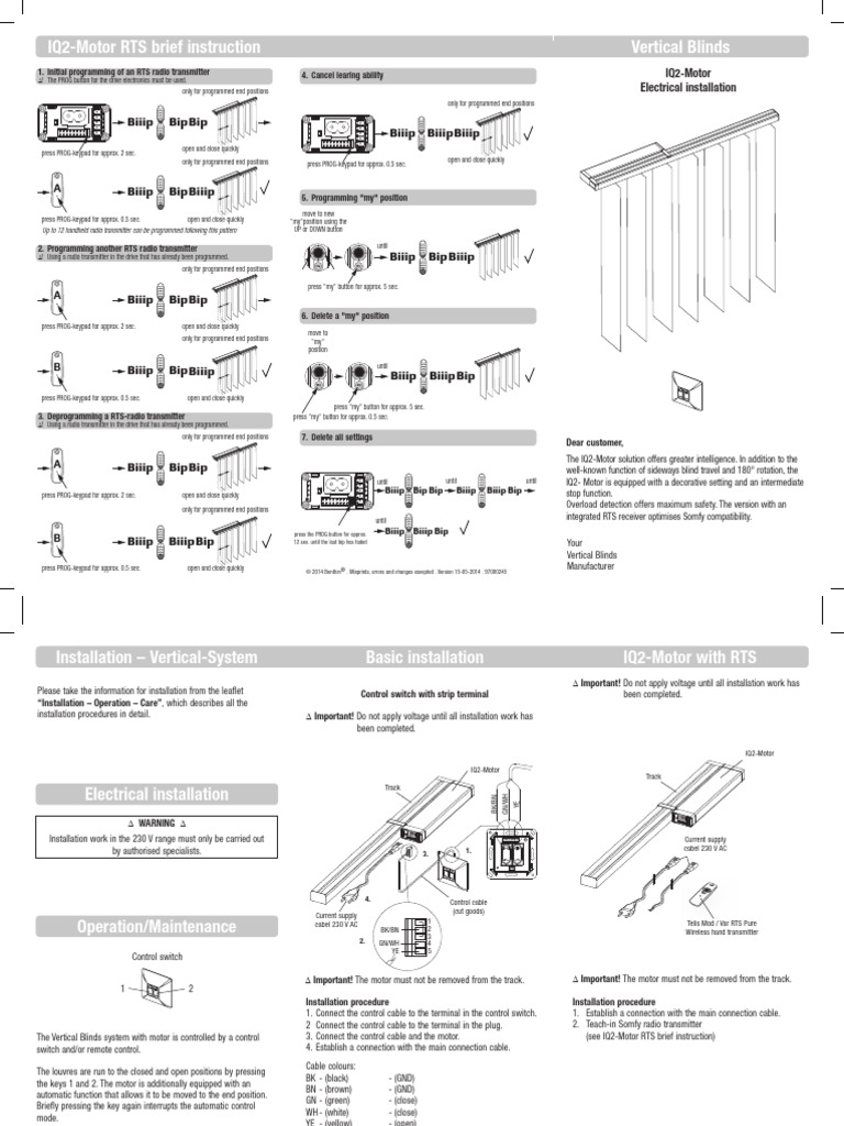 IQ2-Motor RTS Installation Guide | PDF | Electrical Engineering ...