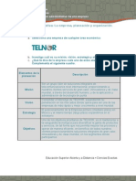 FA - U2 - A1 - Actividad Formativa La Empresa, Planeación y Organización