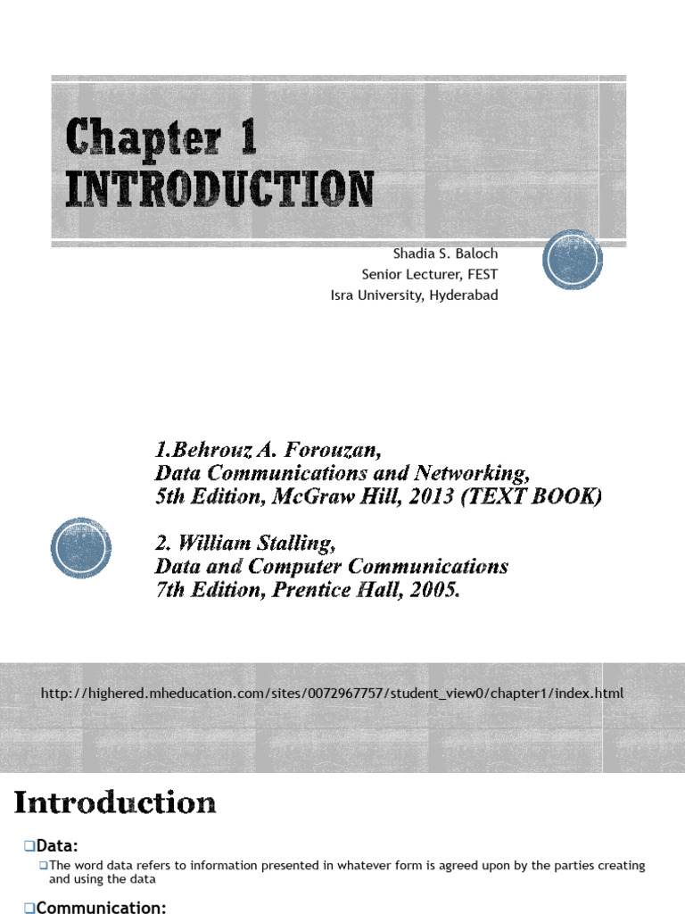 Data Communication and Networking Overview | PDF | Computer Network ...