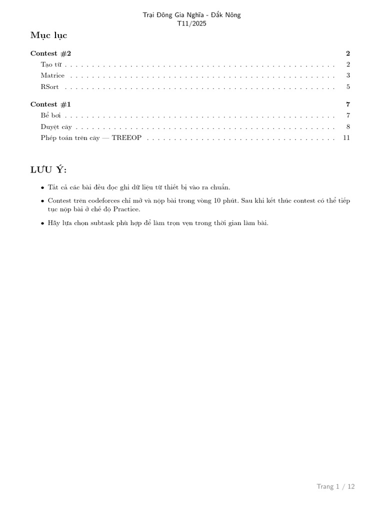 DaknongCamp2025NovChieu31 10 2025 | PDF