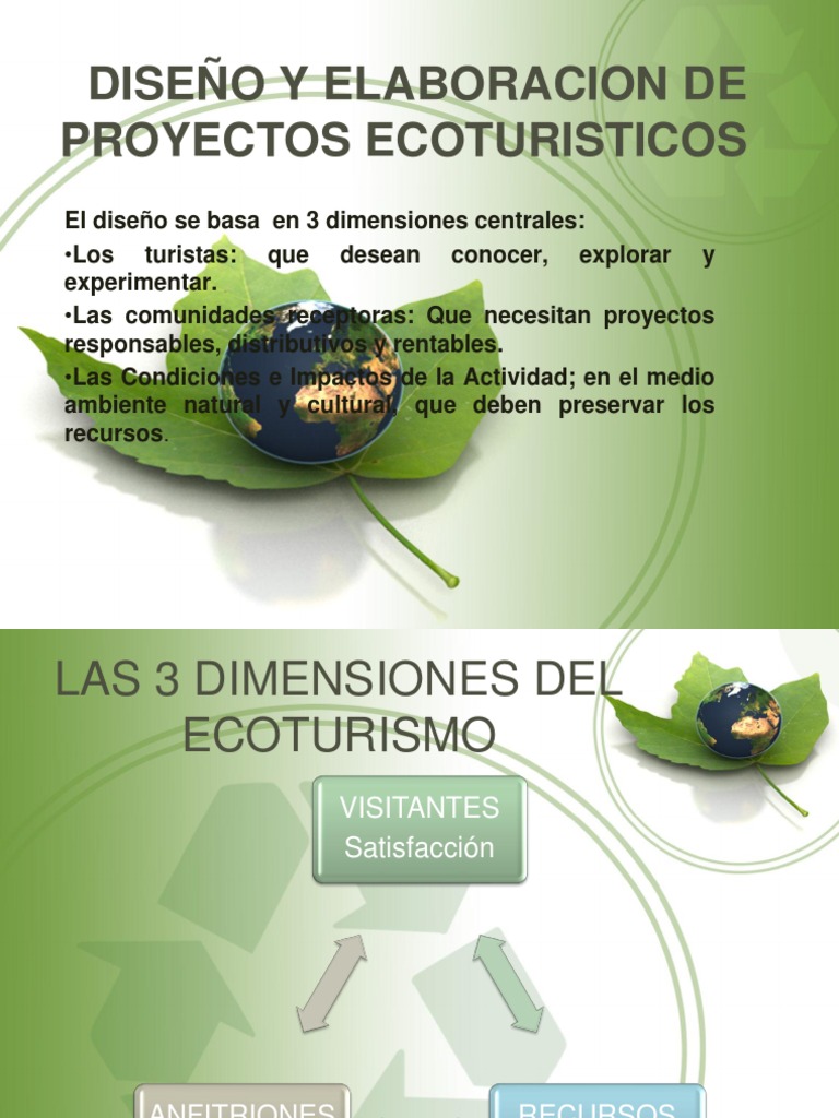 Diseño y Elaboracion de Proyectos Ecoturisticos Tur 6 | PDF | Turismo ...