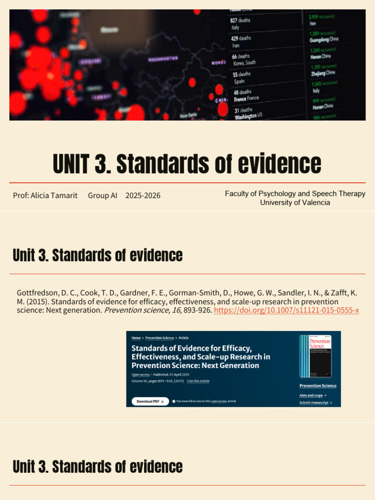 Standards of Evidence in Social Interventions | PDF | Statistics ...