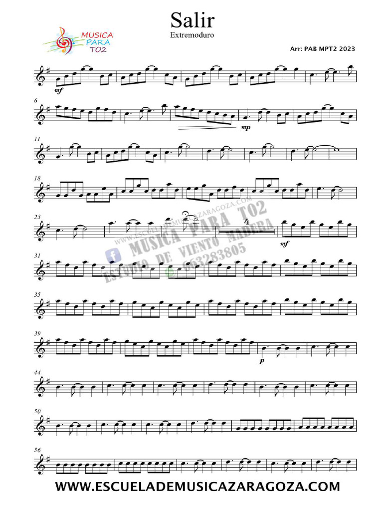 Salir Extremoduro MPT2 - Escuelademusicazaragoza.com | PDF